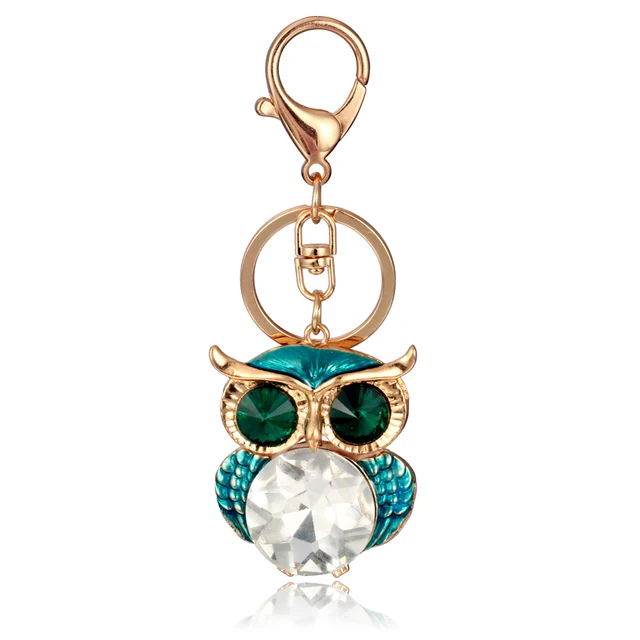 2015 fashion gifts&crafts gold custom metal keychains green
