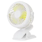 Clip 360 degree mini 5v portable usb charge silent desk rechargeable fan