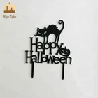 Wholesale Black Acrylic Halloween Cake Topper