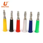 Professional Safety Male Shrouded Multimeter Stainless Steel Banana Plug