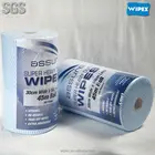 Household clean wipers super absorbent disposable non woven spunlace wipe roll