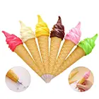 Custom shape ice cream ballpoint squishy pen for kids