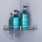 304 Stainless Steel Bathroom Shower Corner Shelf Bath Corner Shelf Rack Glass Corner Shelf Design