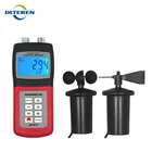 2016 Anemometer Digital Anemometer Wind Speed Meter Air Flow Meter Lcd Display Velocity Temperature Measuring Tacometro