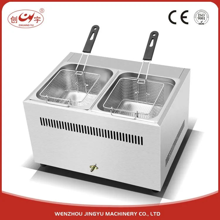 Chuangyu Zhejiang Factory Manufacture Good Quality Food Machinery Gas Deep Fryer