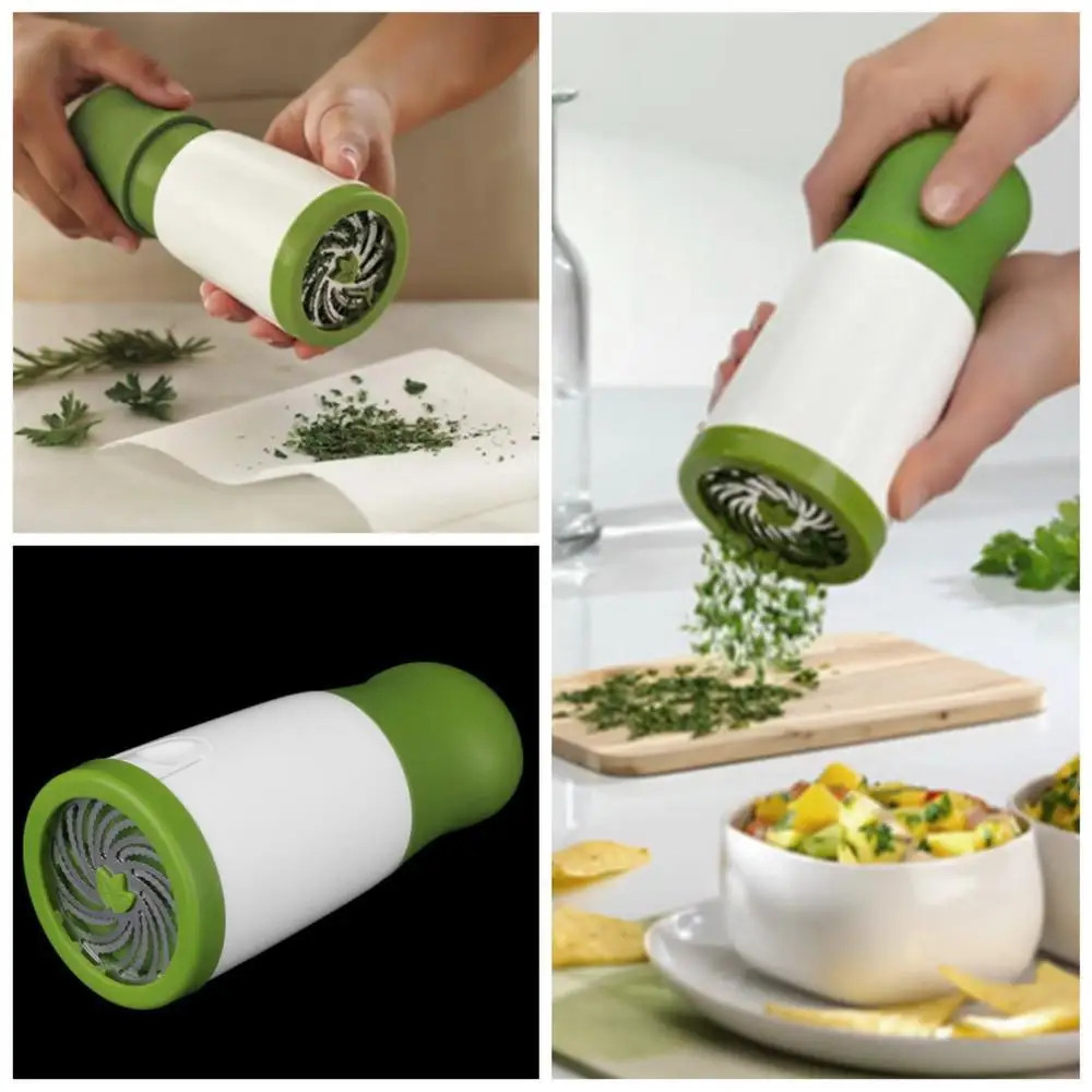 1pcs new herb grinder Spice Mill Parsley Shredder Chopper Fruit Vegetable Cutter cooking kitchen tools