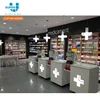 Customized Display Furniture Wooden Pharmacy Shop Counter Design