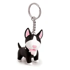 Luxury custom shape 3D anime PVC keychain with ring