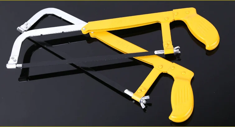 color painted Adjustable Hacksaw Frame with Blade
