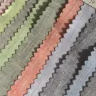 126gsm 56X53 in stock supply wholesale french 100% linen fabric for clothing