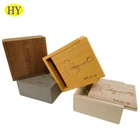 Wooden craft box unfinished wood box with sliding lid handicraft wooden