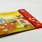 Hardcover music talking recording book for child education