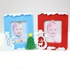 hot best selling new products custom blue red snowman tree home decor wholesale felt fabric family tree picture 3d photo frame
