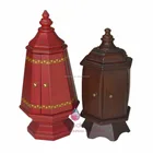 Chinese tower style wood craft perfume box