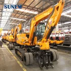 China shandong high quality 9tons mini wheel -crawler excavator