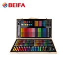 Beifa Good Quality 180PCS Professional Drawing Paint Art Set For Kids Children, School Wood Art Set