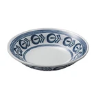 Hot sale elegant plastic dinnerware round dinner dish melamine serving deep plate