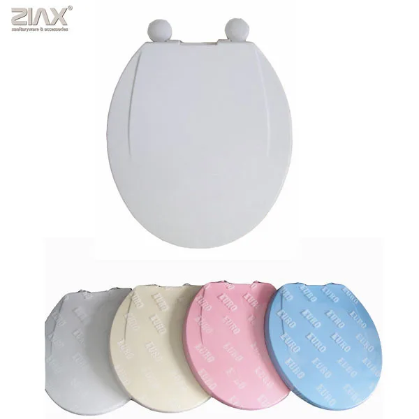 Ivory Blue Pink Red Colored Plastic Round Toilet Seat For Colored