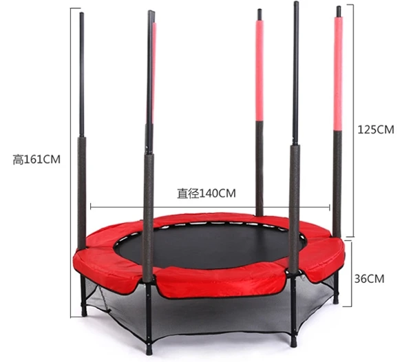 kids indoor trampoline bed fashion trampoline park with safety net adjustable gym trampoline
