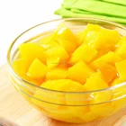 227g plastic cup package Canned Yellow Peach Dices in light syrup