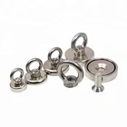 Round Neodymium Fishing Pot shape Super Strong Magnet with Eyebolt Household Sundries