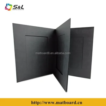 Custom Made Wholesale Mat Board Portrait Stand Paper Photo Folder