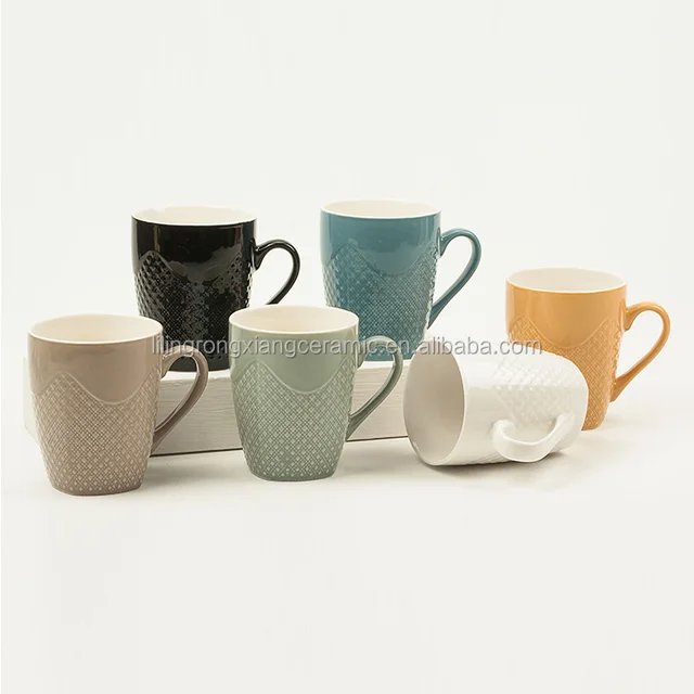 plain white ceramic mug with custom printing dishware safe
