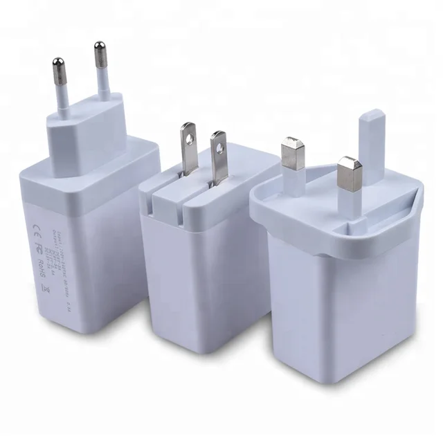الولايات المتحدة المملكة المتحدة إيه التوصيل المزدوج ميناء 45 واط USB الجدار شاحن جديد نوع C PD شاحن محول لباد فون ماك بوك