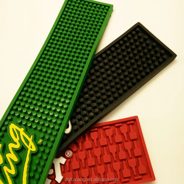 rubber bar mat factory price beer mat brand logo bar drip mat