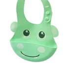 New Designed Silicone Waterproof Baby Bib Best Quality Silicone Rubber Baby Feeding Tool Food Grade Silicone Baby Care