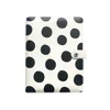 White And Black Dots A6 Refilling Diary Diy Business Notebook Planner Travel Student Organizer A5 PU Leather Agenda Cover