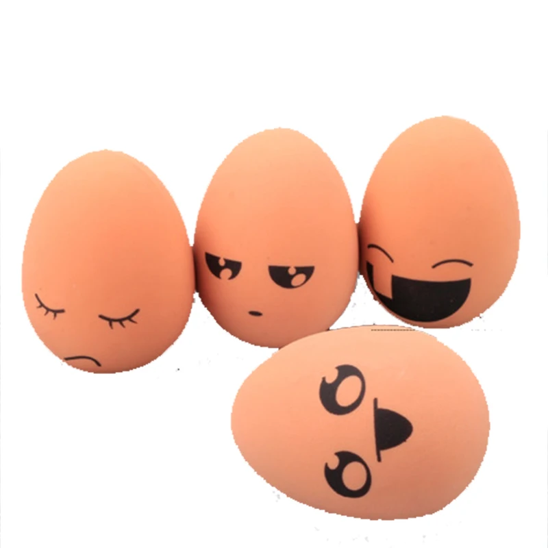 OnnPnnQ 1pcs Bouncing Realistic Egg Dog Cat Toy expression Ball Resistant Chew Funny Puppy Training Interactive Pet Supplies2