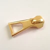 Fashion glossy gold zipper slider for bag stunning bag fittings zinc alloy metal bag accessories