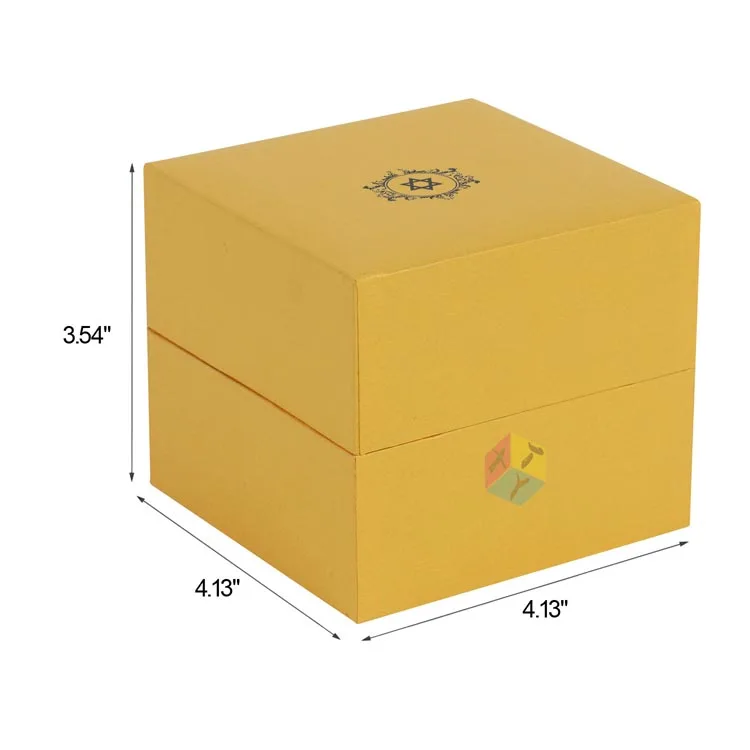 yellow cardboard logo paper watch gift boxes malaysia
