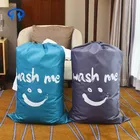 Custom printed factory price promotional nylon folding laundry bag