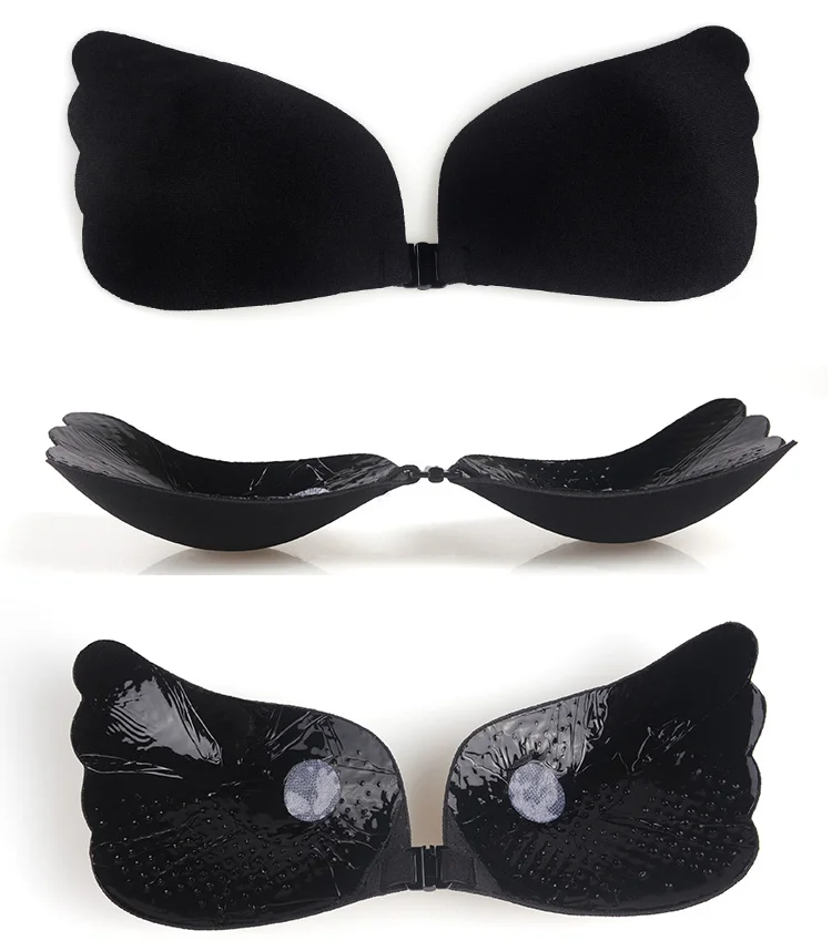 1 Pair Thicken Women Sticky Bra Pads Removable Push Up Pads Adhesive Breast Enhancer Inserts Reusable