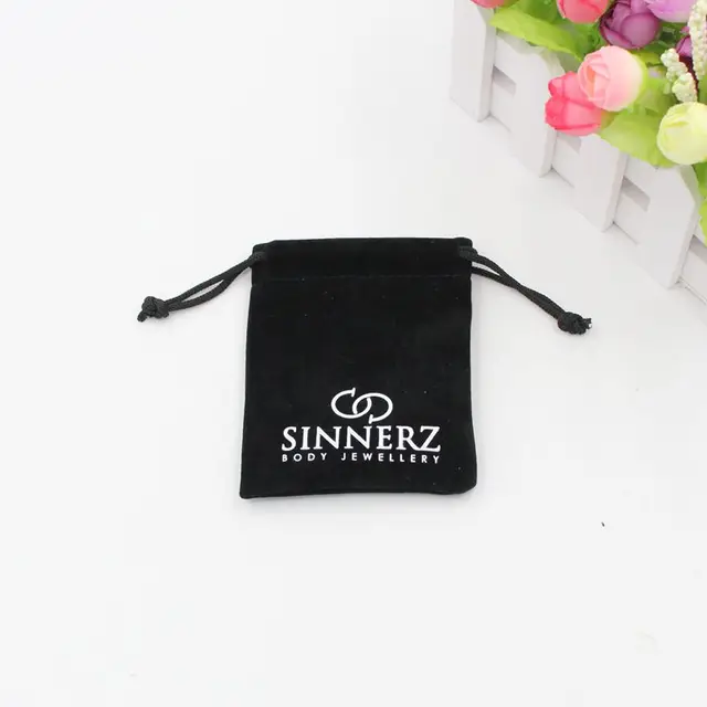 custom drawstring suede jewelry pouch/velvet jewelry bag with