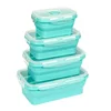 Hot-selling Microwave Safe Foldable Silicone Lunch Box For Kids Lunch box Food Container Thermos Box Container Tableware