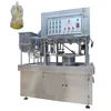 Semi-automatic soy milk cold drink stand up pouch doy-pack filling and capping machine