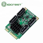 best seller support mini pc Marvell chips 4 port mini pcie sata 3 6g card