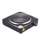 1000 watt single burner electric stove with cast iron heating plate and thermal fuse for overheating protection