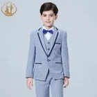 Boys Formal Suits For Weddings Kids Performance Party 3pcs Tuxedo Clothing Set Child Gentleman Costume