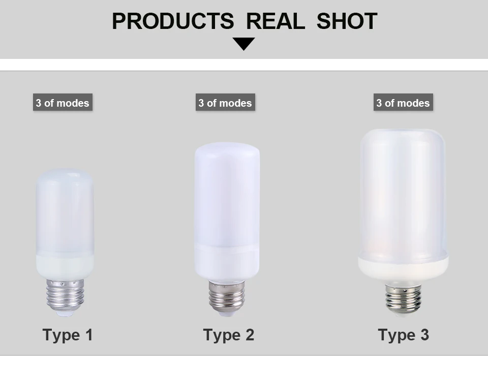 E27 Led Flame Lamp E14 LED Flame Effect Light Bulb E26 110V 220V Flickering Emulation Fire Lights 5W 7W Decoration Lamp (10)
