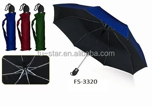 FS All-Weather Series 60 inch Navy and White Auto Open Golf Umbrella