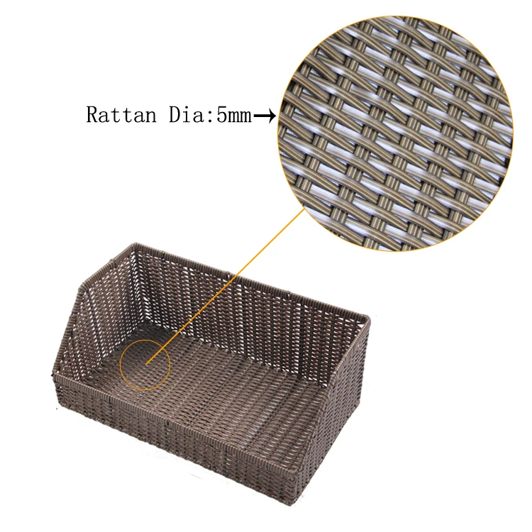 factory wholesale pe rattan basket with great price