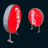 Outdoor led Vacuum Forming Round Shape Sign Double Sided Advertising Lightbox