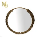 Antique Grey antique metal 3d mirror wall mirror