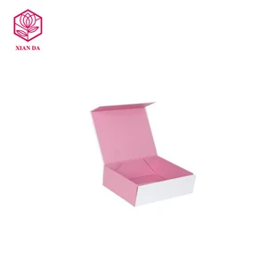 custom printing magnetic closure folding paper flat packing box