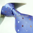 100%Silk purple polka dot make your own tie, silk fabric for tie