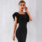 Dress Simple Black Temperament Dress Bandage Simple Casual Dress For Ladies